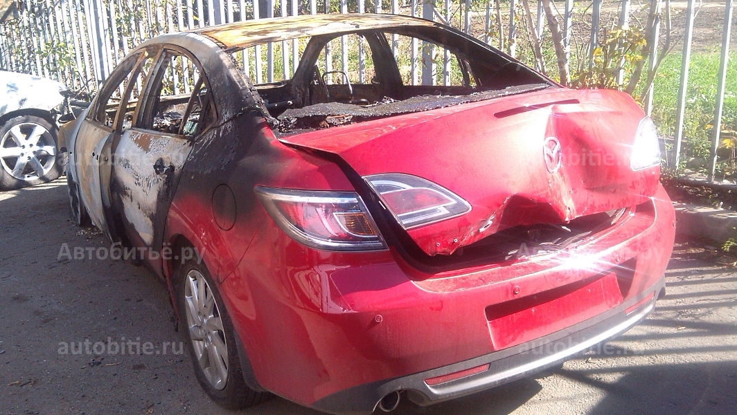 Mazda 6 II (GH) седан - после пожара.